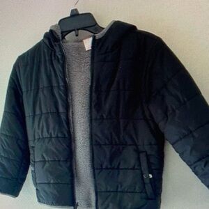 Kids Black Quilted Jacket